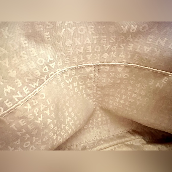 Kate Spade Haven Lane Hani Plum Dawn Glitter Polka Dots Tote - Picture 7 of 10